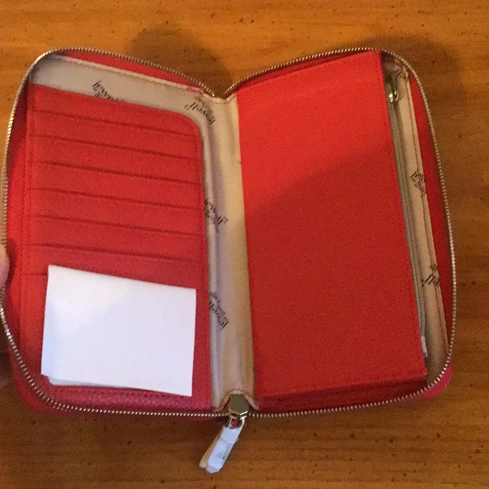 Thirty-One Very Cherry Red All About The Benjamins Wallet